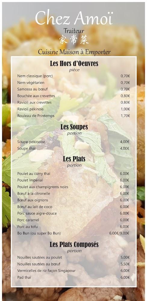 Chez Amoï - Menu Image 2